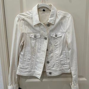 Small White Denim Jacket from American Eagle